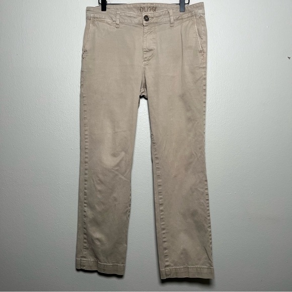 DL1961 Men The Kent Chino Pants 33x30 Khaki Tan Birch Casual Straight‎ - Picture 1 of 11